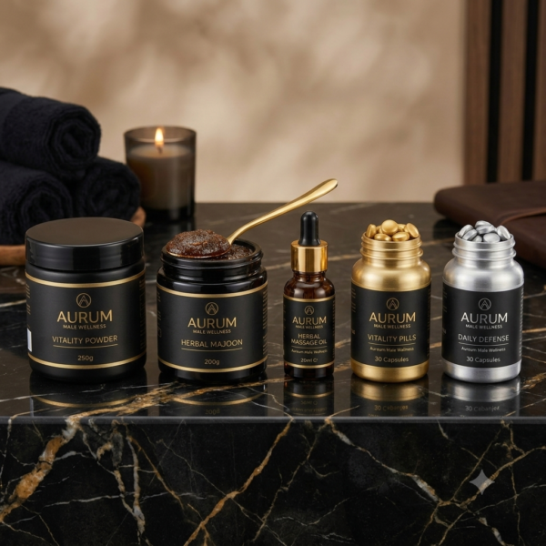Aurum 5 in 1 Male Vitality Course Product Kit