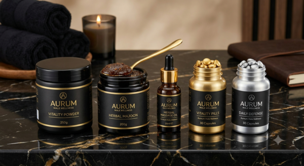 Aurum 5 in 1 Male Vitality Course Product Kit